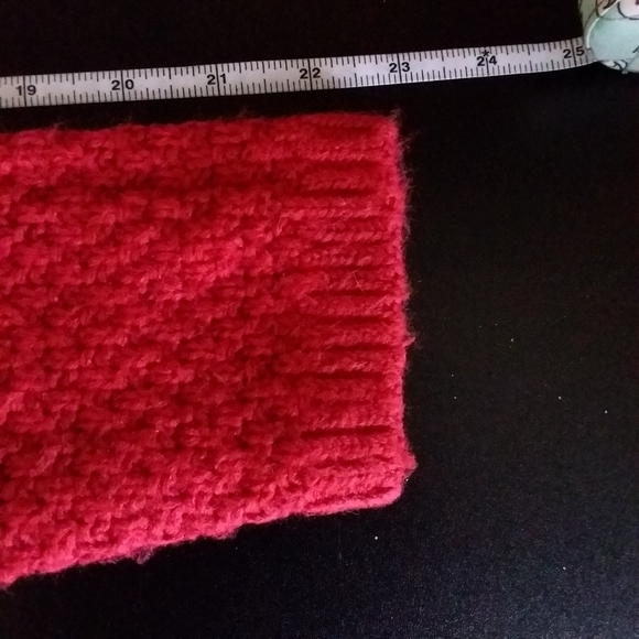 Christopher & Banks Women's Dark Red Open Hooded Knit Sweater Cardigan - Picture 4 of 7